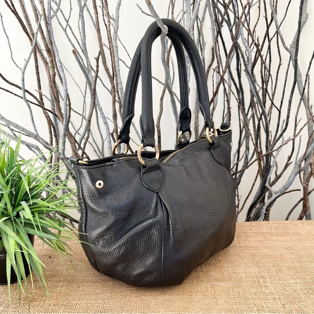 J. Crew Black Leather Satchel - Picture 6 of 15